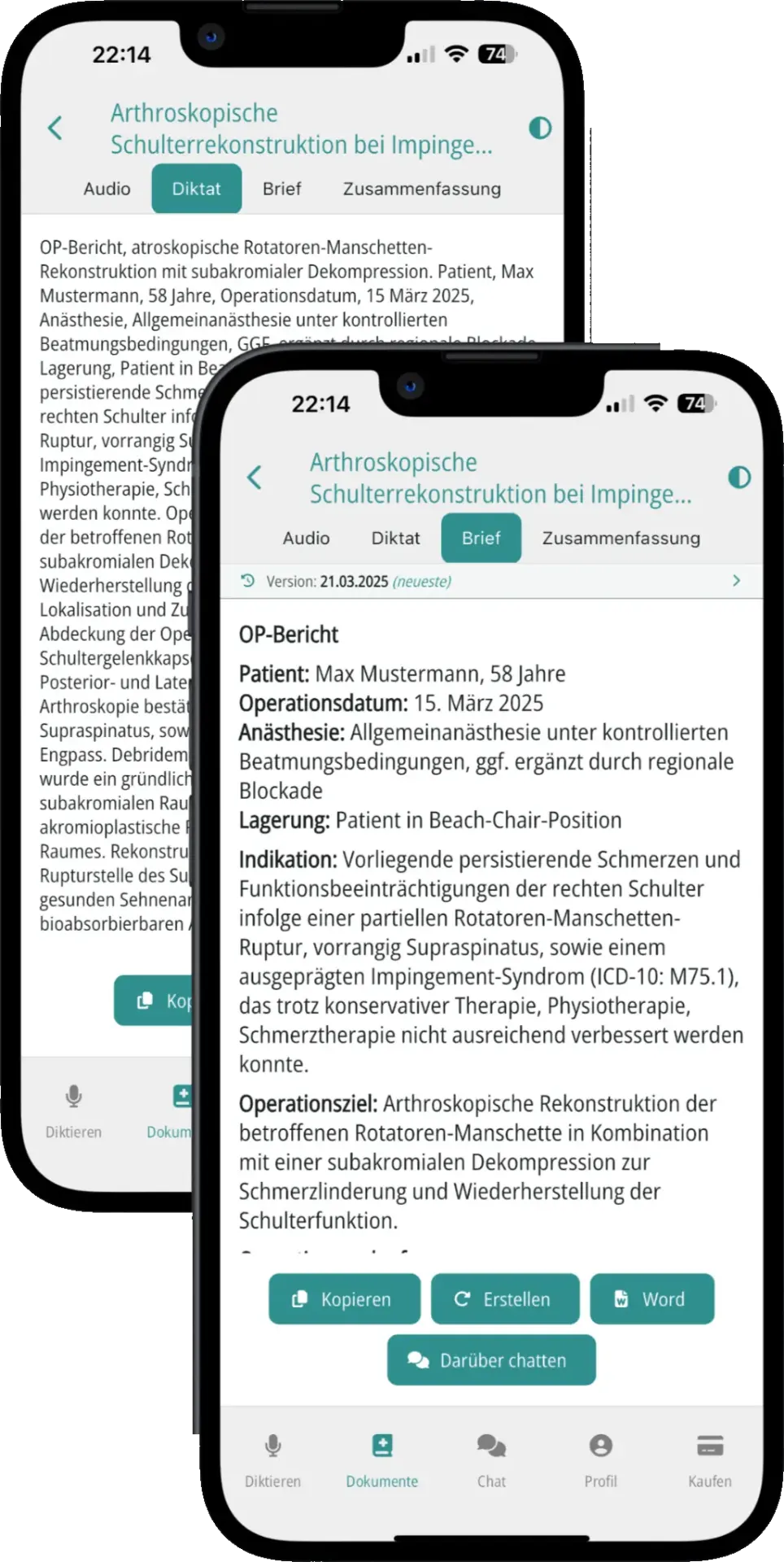 Arztbrief.ai finaler Arztbrief
