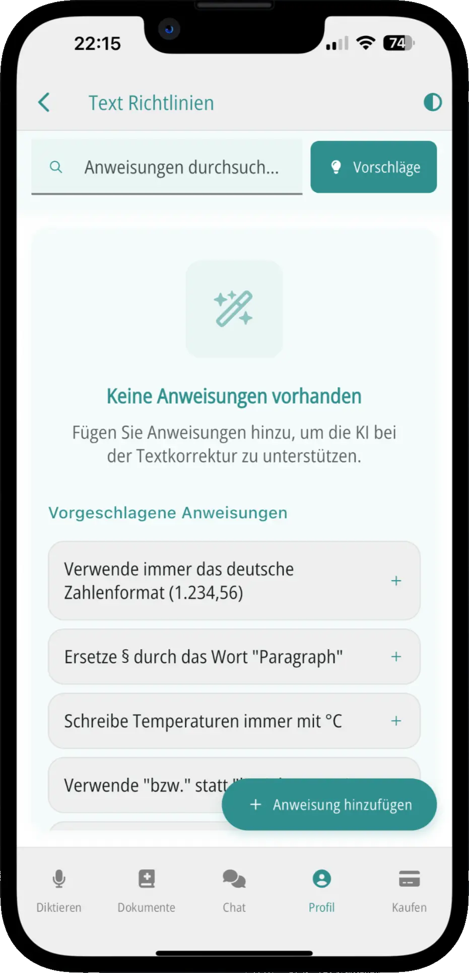 Arztbrief.ai Textrichtlinien